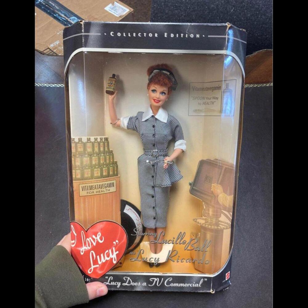 Lucy does a tv commercial Barbie